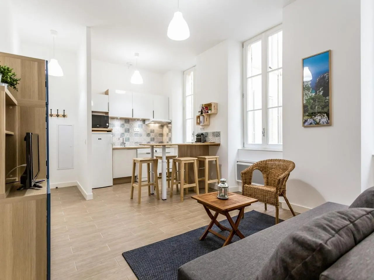 마르세유 L'Escapade Marseillaise T2 Moderne Avec Cuisine Equipee Et A 5 Min Du Vieux-Port 아파트